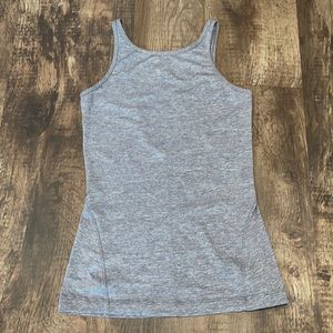 Lululemon Gray/Silver Tank with Scoop Back